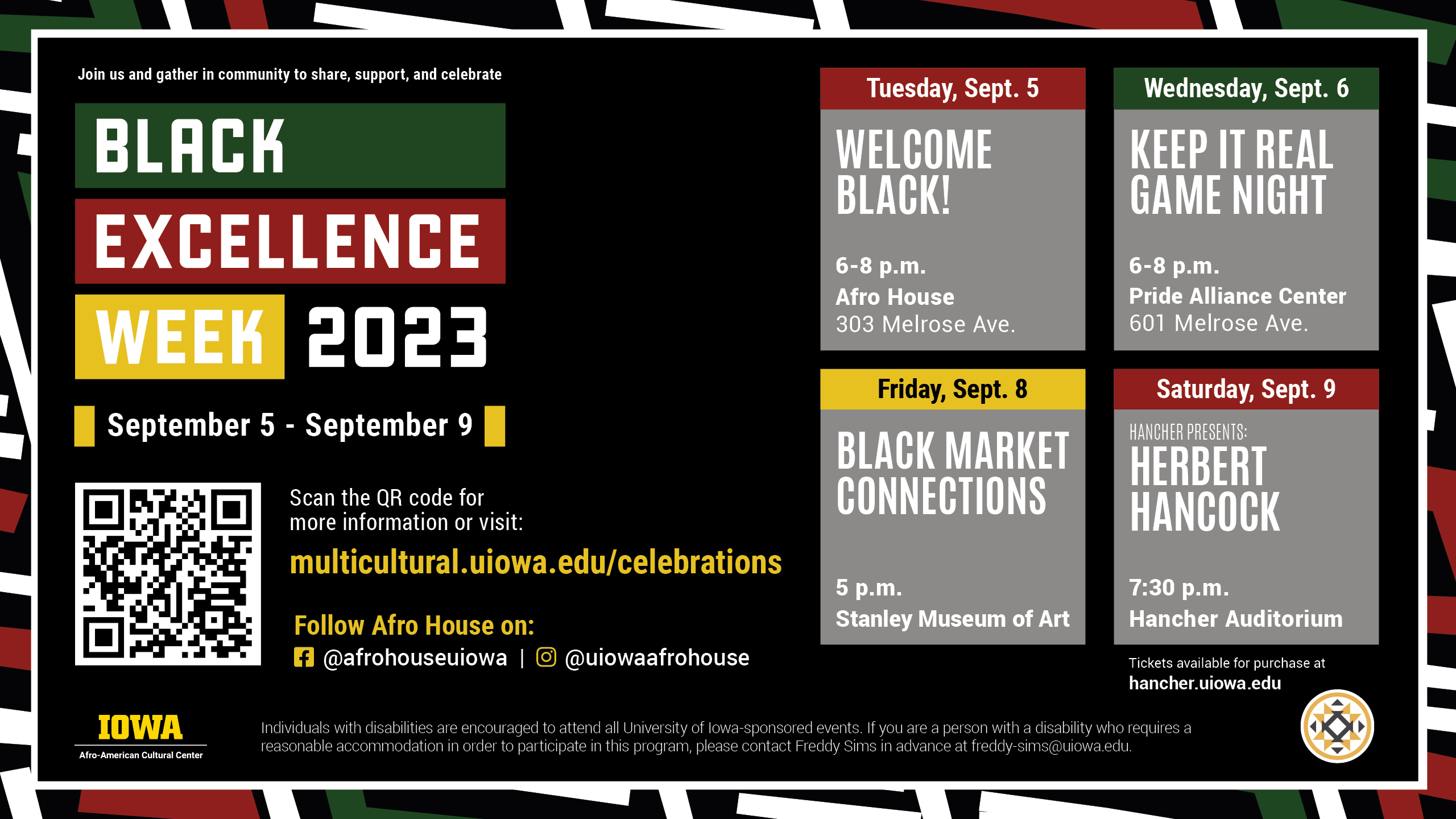 Black Excellence Week 2023 Schedule