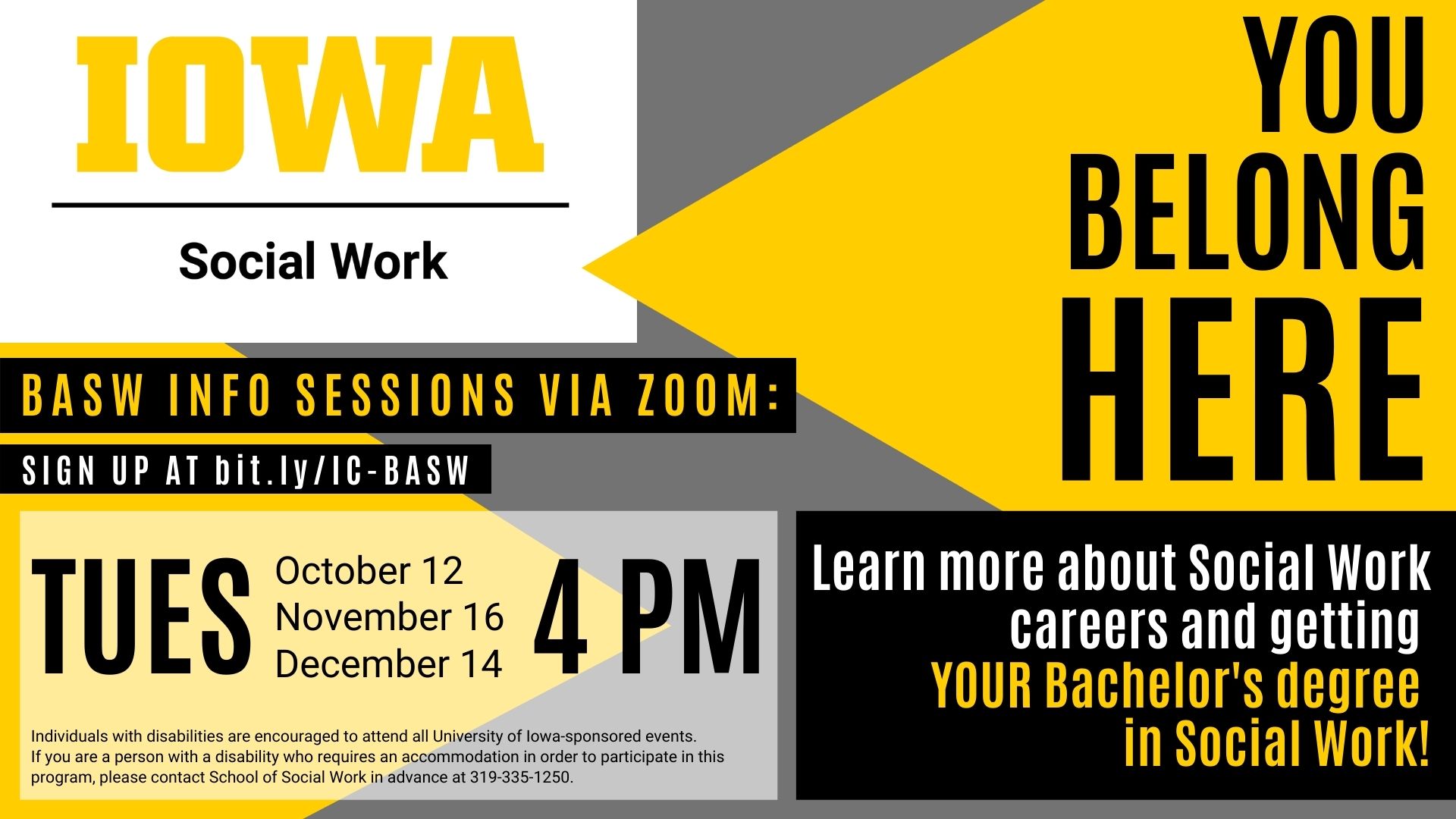 Social Work BA Info Sessions