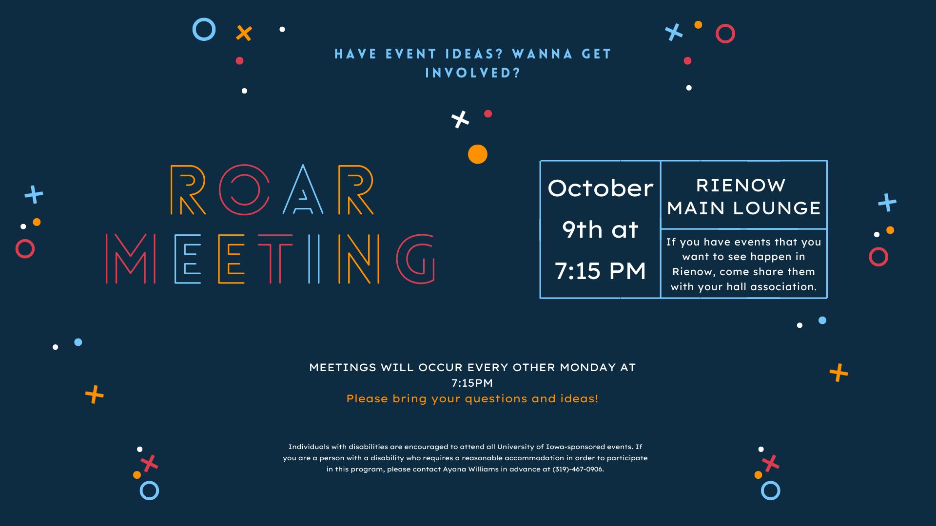 ROAR meeting 10.9.2023