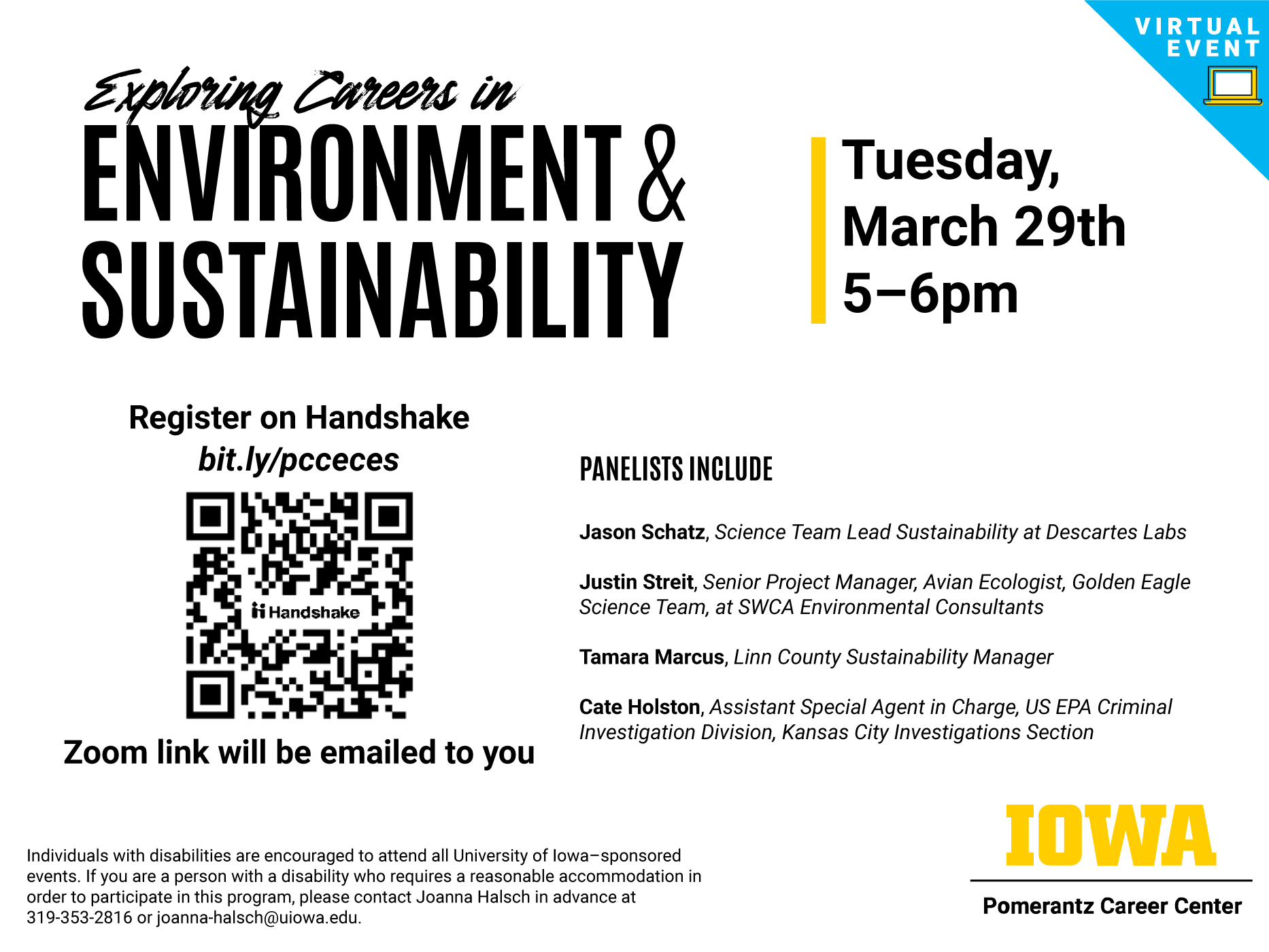 Exploring Sustainability Careers Event